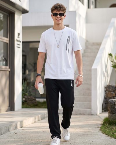 White New York City Men's Pyjama Set