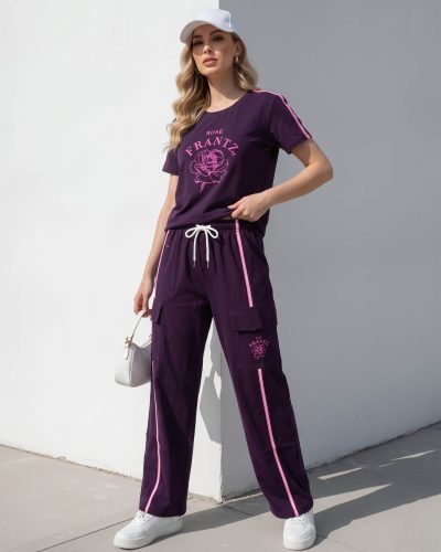 WEET Women's Printed Night Suit for Women 218A