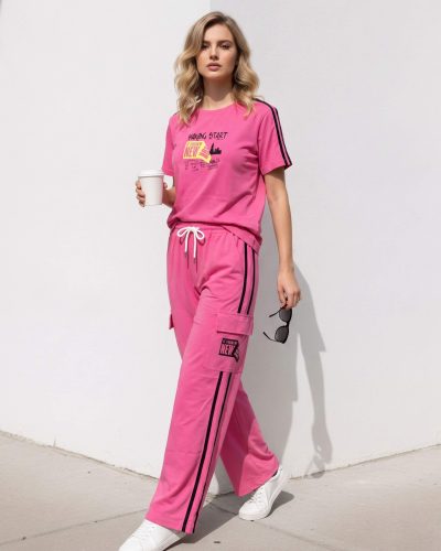 WEET Women's Printed Night Suit for Women 217B