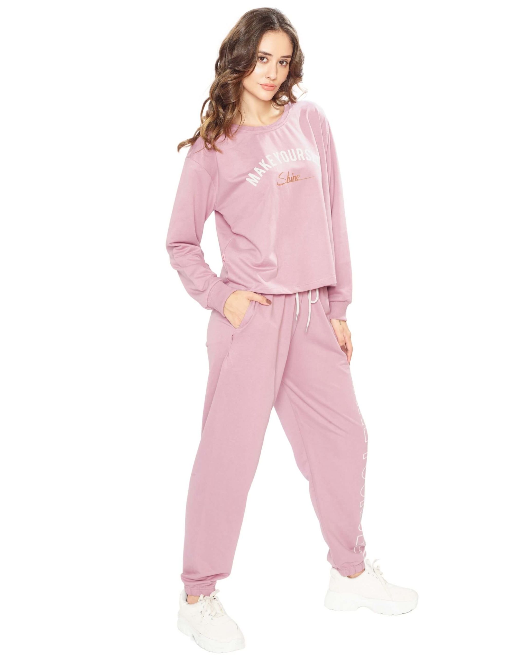 39 (1) Chic women's T-shirt and joggers pant pyjama set for casual wear