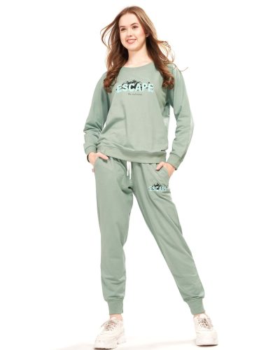 WEET Cotton Sweatshirt & Joggers Tracksuit | Women Co-ord Set 411B