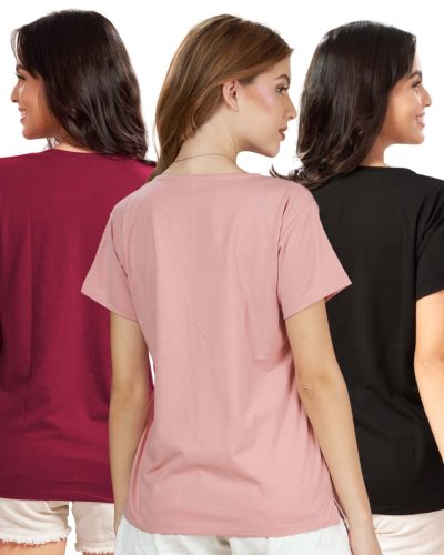 Girls round neck long t-shirt – cotton fabric