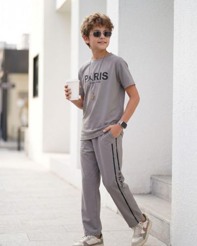 WEET Boys Cotton T-Shirt and Pyjama Set | Printed Nightwear Coord Set 8221
