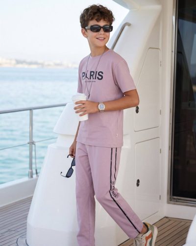 WEET Boys Cotton T-Shirt and Pyjama Set | Printed Nightwear Coord Set 8221B