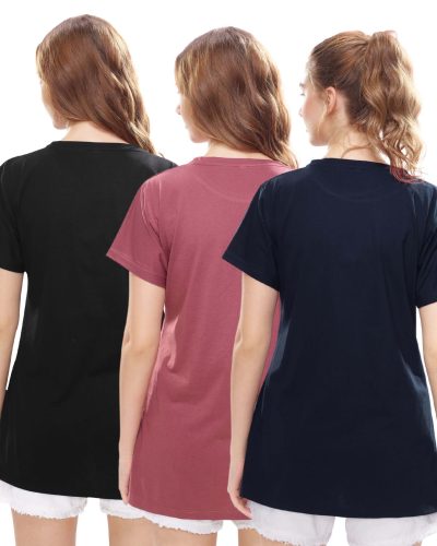 Printed casual t-shirt combo for women online