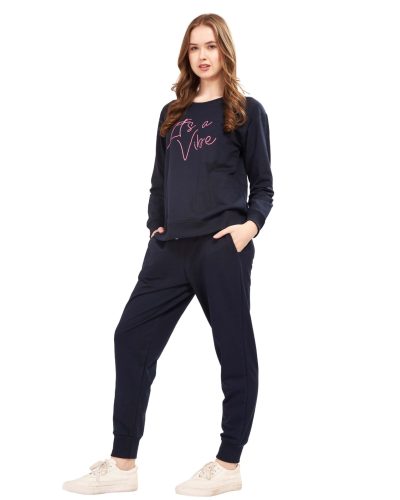 WEET Cotton Sweatshirt & Joggers Tracksuit | Women Co-ord Set 413A