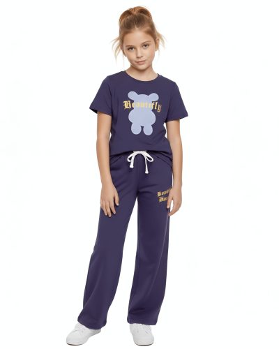 WEET Cotton Printed Night Suit for Girls | Palazo Set 002