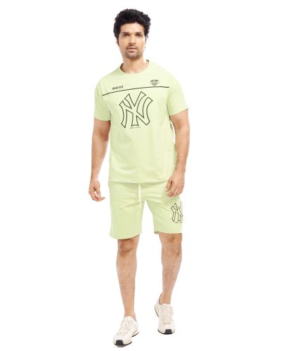 WEET Men's Cotton T-Shirt and Shorts Co ord Set | Comfortable Nightwear & Loungewear For Men 1005A