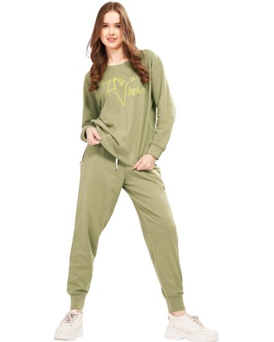WEET Cotton Sweatshirt & Joggers Tracksuit | Women Co-ord Set 413B