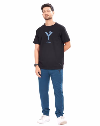 Relaxed-fit men's pyjama set for ultimate comfort