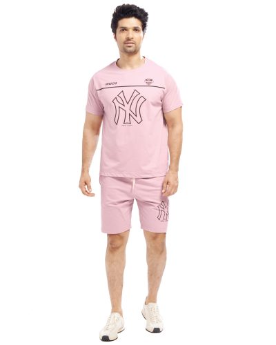 WEET Men's Cotton T-Shirt and Shorts Co ord Set | Comfortable Nightwear & Loungewear For Men 1005B