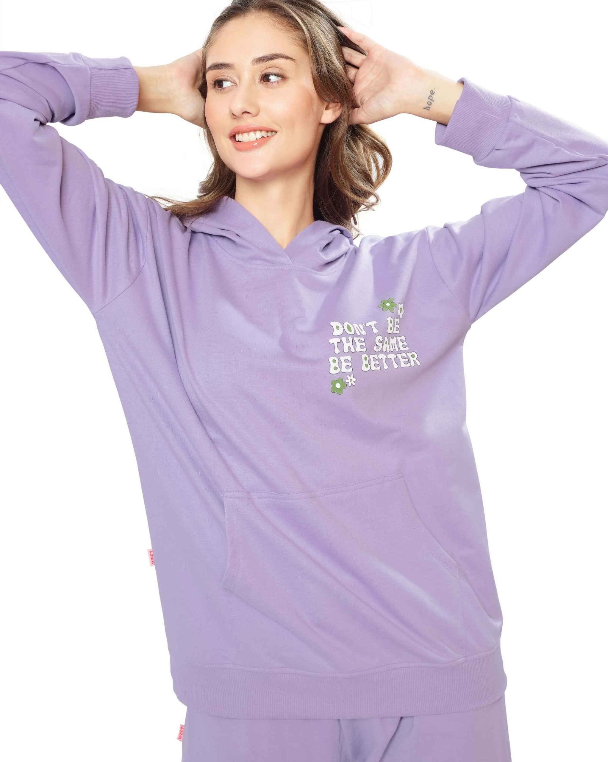 Relaxed women's co-ord set featuring T-shirt and jogger pants