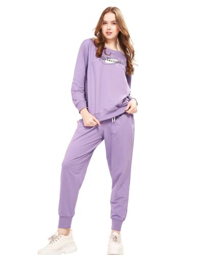 WEET Cotton Sweatshirt & Joggers Tracksuit | Women Co-ord Set 415A