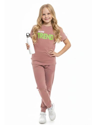 WEET Cotton Printed Night Suit for Girls |  Top & Joggers Set 005A