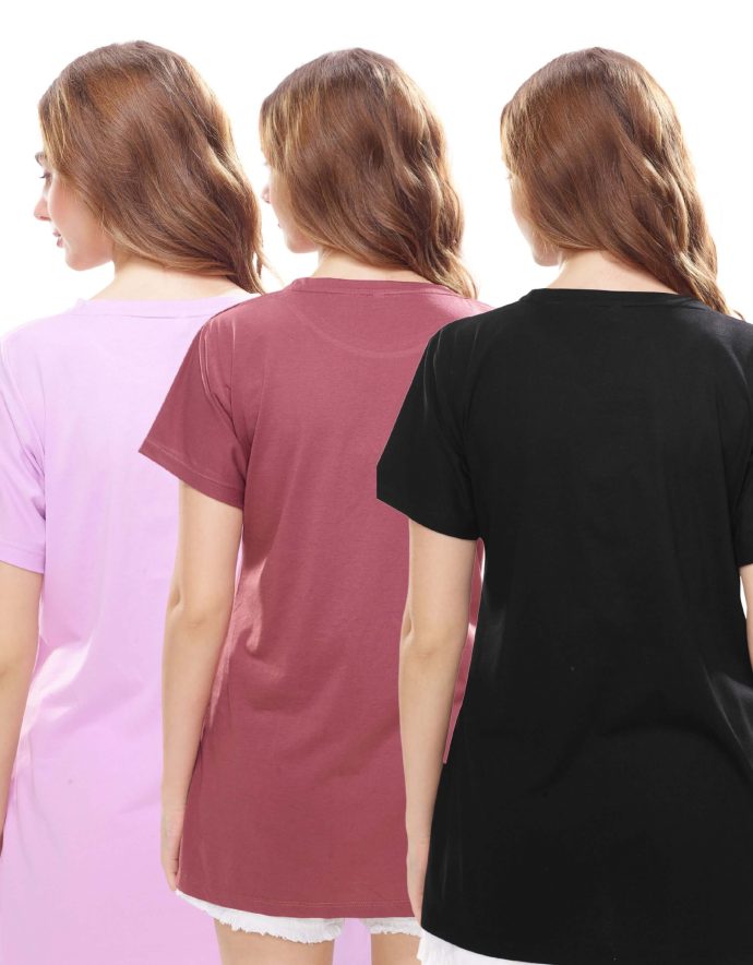 Women’s daily wear t-shirt combo – pack of 3