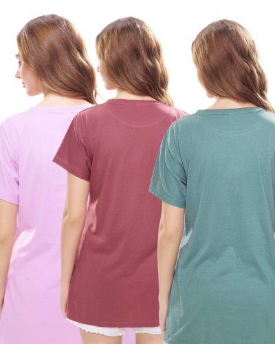 Printed casual t-shirt combo for women online