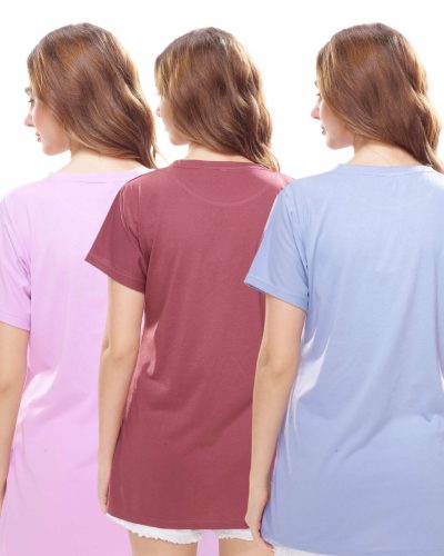 Women’s daily wear t-shirt combo – pack of 3