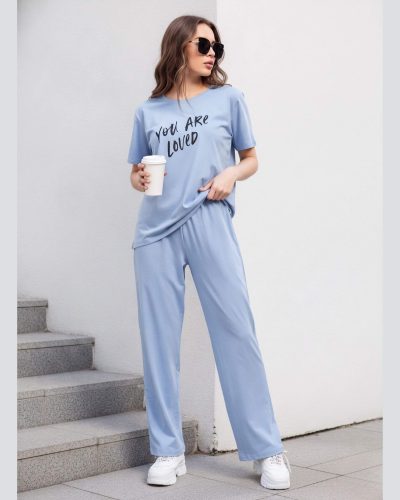 WEET Women's Printed Night Suit for Women 210A