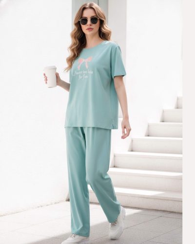 WEET Women's Printed Night Suit for Women 212B