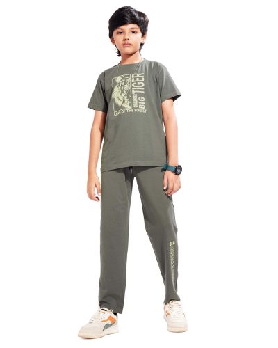 WEET Boys Cotton T-Shirt and Pyjama Set | Printed Nightwear Coord Set – 8403