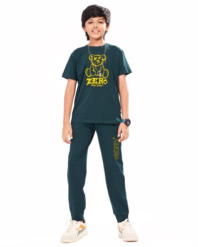 WEET Boys Cotton T-Shirt and Pyjama Set | Printed Nightwear Coord Set – 8408