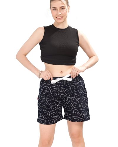 Minimalist women’s shorts for summer nights