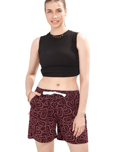 Casual ribbed shorts for women