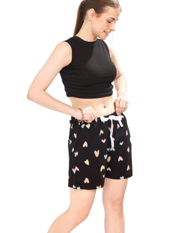 Breathable cotton shorts for lounging