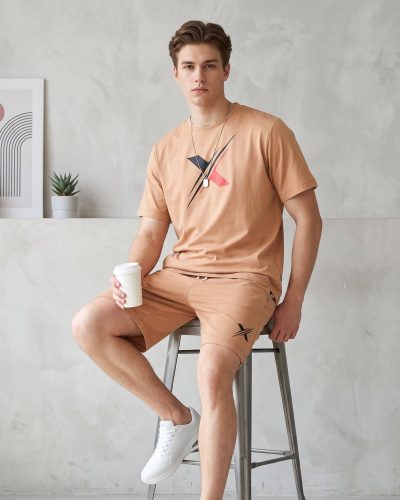 WEET Sandal Cotton Men’s Shorts Set – Nightwear & Lounge Set