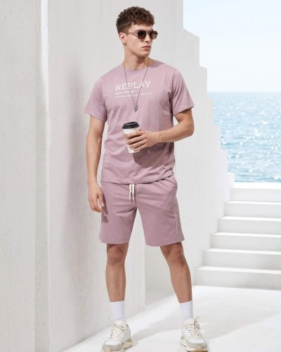 WEET Cotton T-Shirt and Shorts Set for Men | Men's Nightwear MCS145