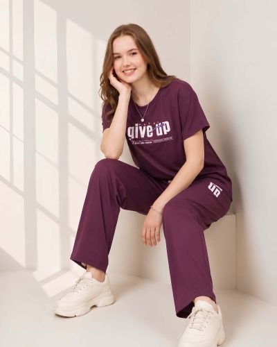 WEET Women's Printed Night Suit for Women 208B