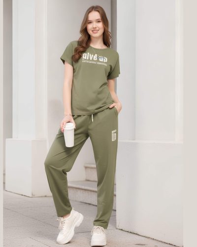 WEET Women's Printed Night Suit for Women 208
