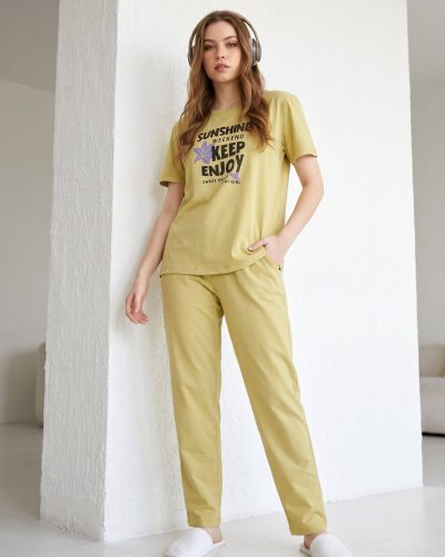 WEET Women's Printed Night Suit for Women 211A
