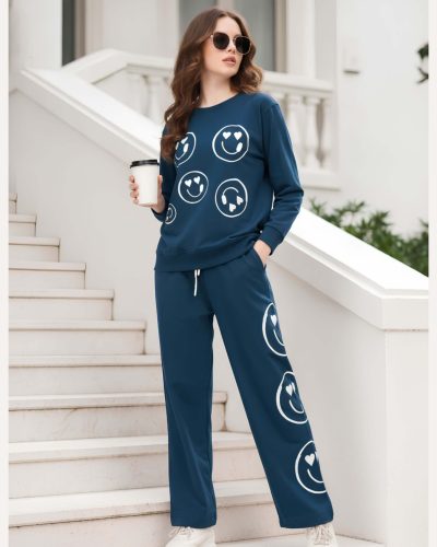 WEET Cotton Full Sleeves Tracksuit | Women Winter NightSuits 425B