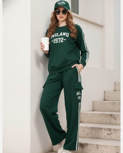 WEET Cotton Long Sleeves Women Tracksuit | New Winter NightSuit for Women 419B