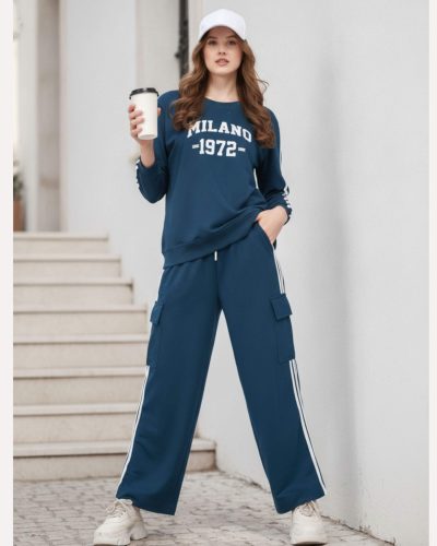 WEET Cotton Long Sleeves Women Tracksuit | New Winter NightSuit for Women 419a