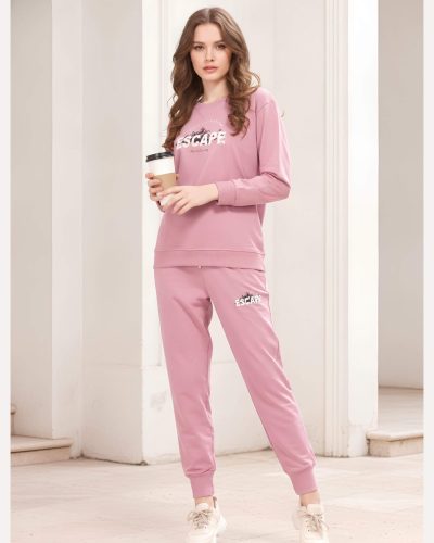 WEET Cotton Sweatshirt & Joggers Tracksuit | Women Co-ord Set 411A