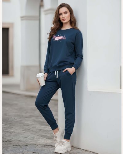 WEET Cotton Sweatshirt & Joggers Tracksuit | Women Co-ord Set 415B