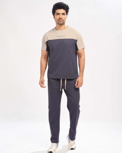 WEET Cotton T-Shirt and Pyjama Set for Men,Night Wear for Men,Men's Pyjama Set 163