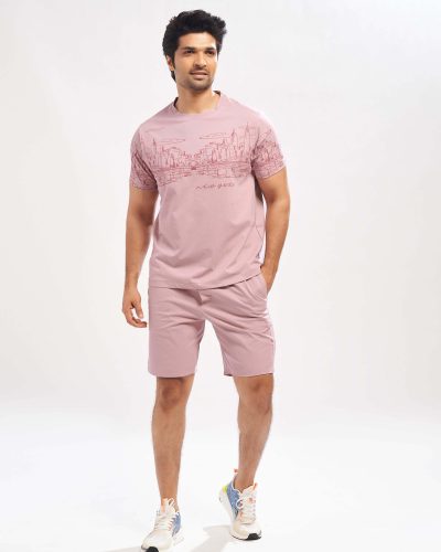 WEET Cotton T-Shirt and Shorts Set for Men,Night Wear for Men,Men's Pyjama Set 183