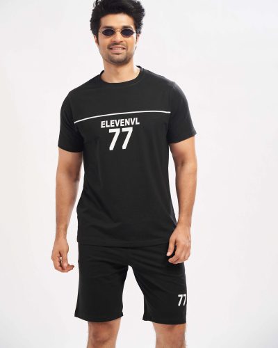 WEET Cotton T-Shirt and Shorts Set for Men,Night Wear for Men,Men's Pyjama Set 185