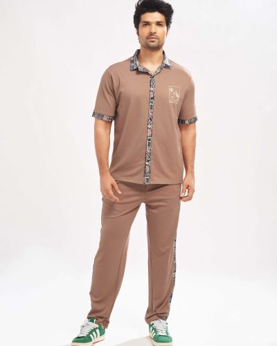 WEET Cotton Co Ord Set for Men | Shirt and Pants Nightwear 167