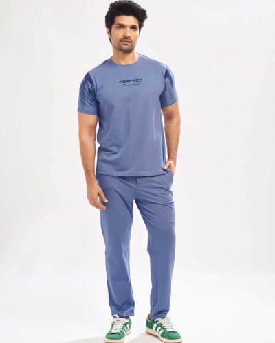 WEET Cotton T-Shirt and Pyjama Set for Men,Night Wear for Men,Men's Pyjama Set 165B