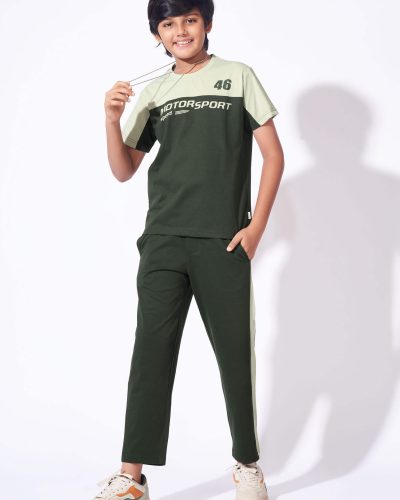 Boys Cotton T-Shirt and pyjama Night Suit| Casual Coord for boys - 8217