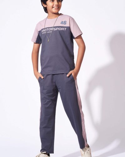 Boys Cotton T-Shirt and pyjama Night Suit| Casual Coord for boys - 8217B